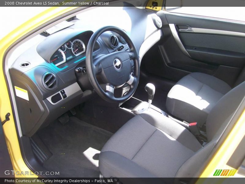 Summer Yellow / Charcoal 2008 Chevrolet Aveo LS Sedan