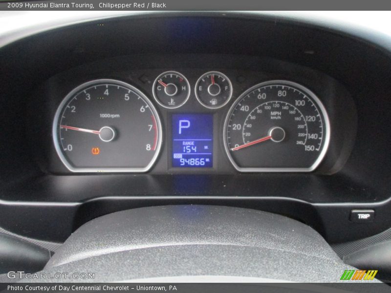 Chilipepper Red / Black 2009 Hyundai Elantra Touring
