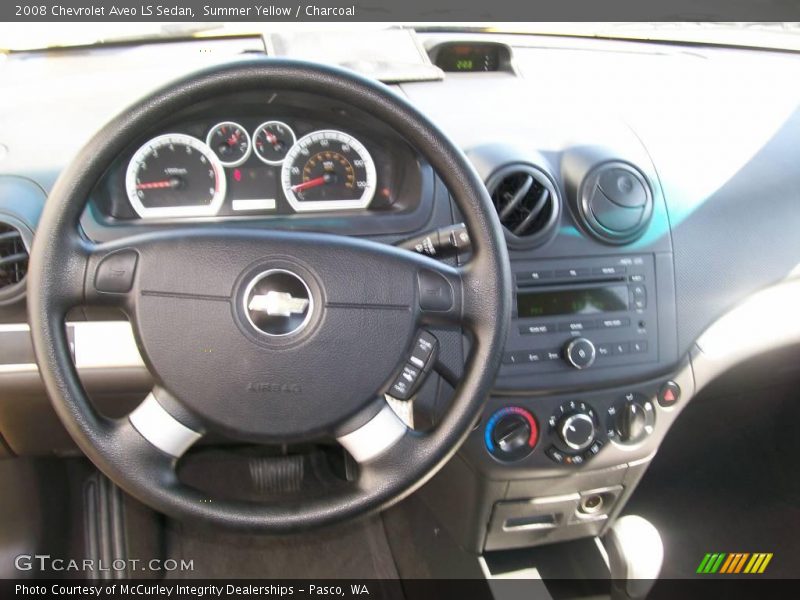 Summer Yellow / Charcoal 2008 Chevrolet Aveo LS Sedan