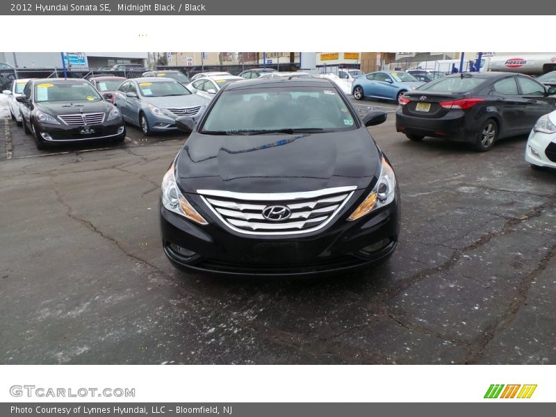 Midnight Black / Black 2012 Hyundai Sonata SE