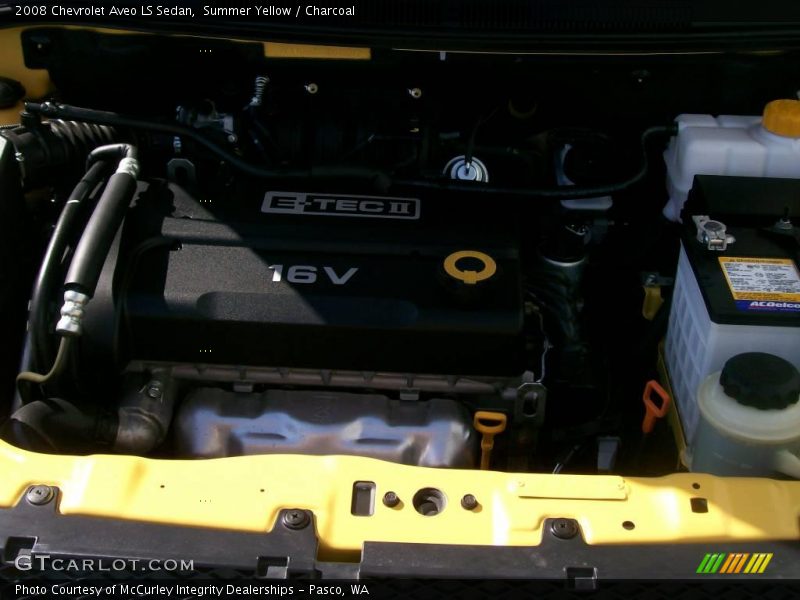 Summer Yellow / Charcoal 2008 Chevrolet Aveo LS Sedan