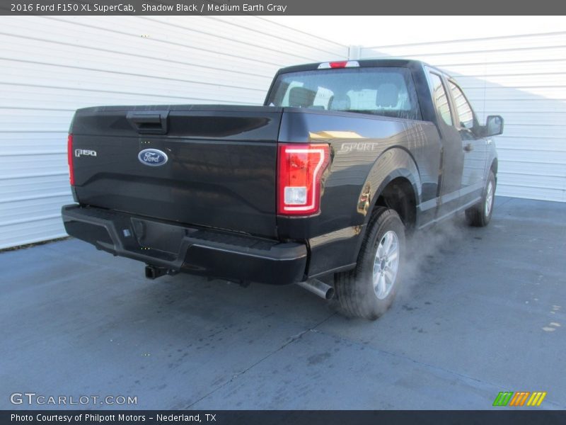Shadow Black / Medium Earth Gray 2016 Ford F150 XL SuperCab