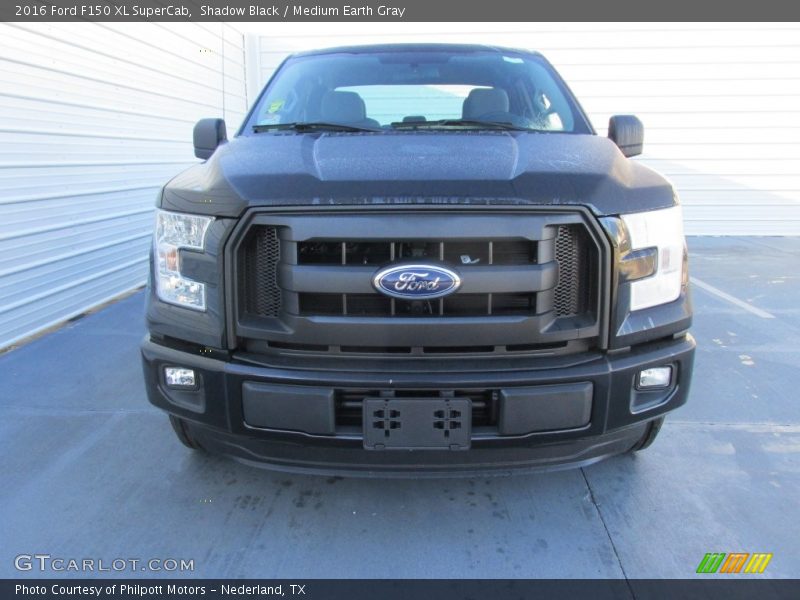 Shadow Black / Medium Earth Gray 2016 Ford F150 XL SuperCab