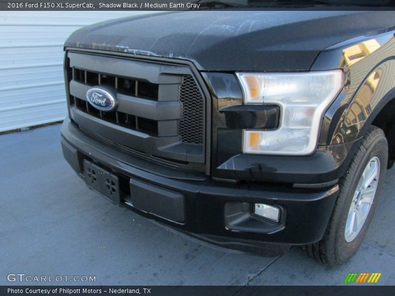 Shadow Black / Medium Earth Gray 2016 Ford F150 XL SuperCab