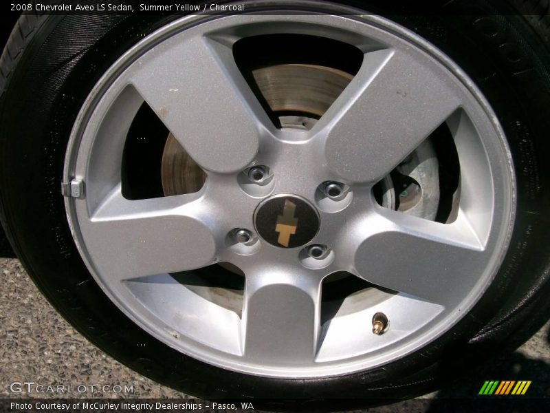 Summer Yellow / Charcoal 2008 Chevrolet Aveo LS Sedan
