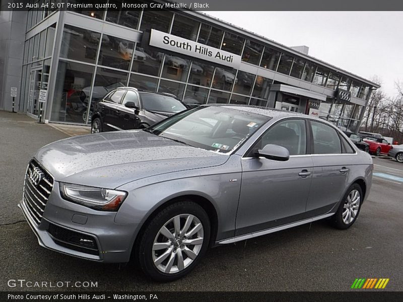 Monsoon Gray Metallic / Black 2015 Audi A4 2.0T Premium quattro