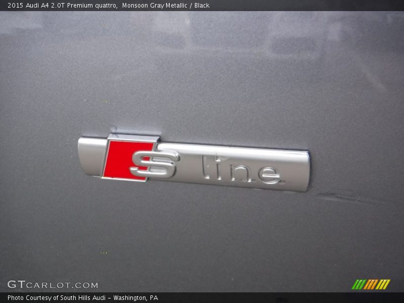 Monsoon Gray Metallic / Black 2015 Audi A4 2.0T Premium quattro