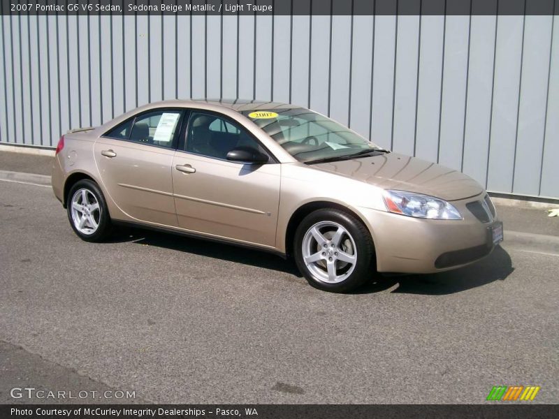 Sedona Beige Metallic / Light Taupe 2007 Pontiac G6 V6 Sedan
