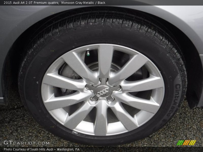Monsoon Gray Metallic / Black 2015 Audi A4 2.0T Premium quattro