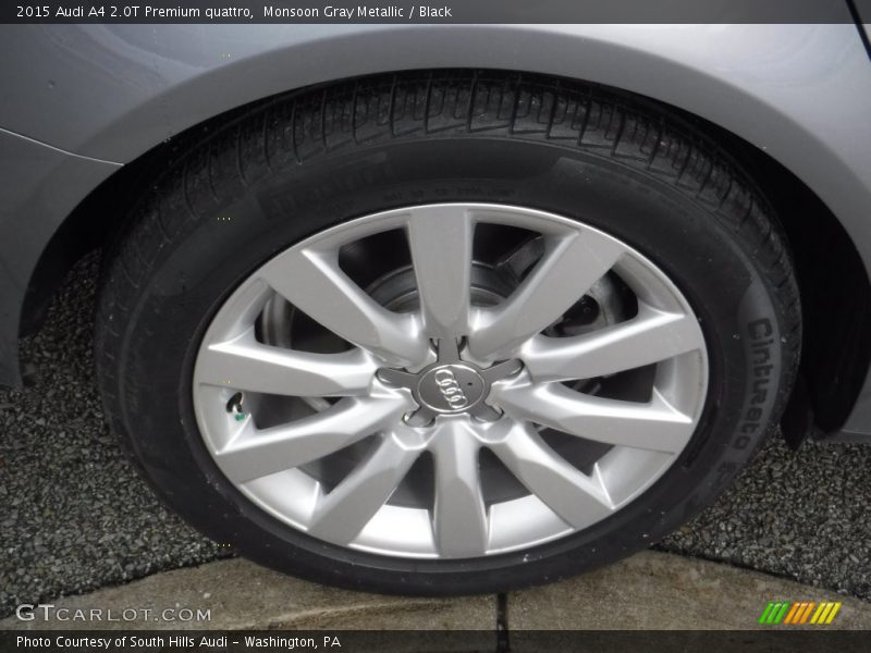 Monsoon Gray Metallic / Black 2015 Audi A4 2.0T Premium quattro