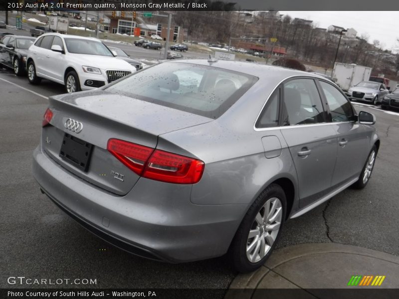 Monsoon Gray Metallic / Black 2015 Audi A4 2.0T Premium quattro