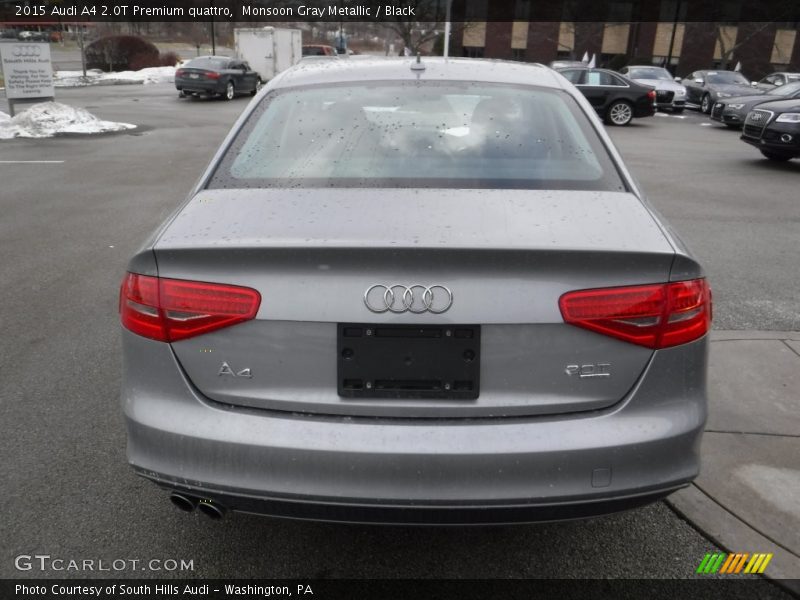 Monsoon Gray Metallic / Black 2015 Audi A4 2.0T Premium quattro
