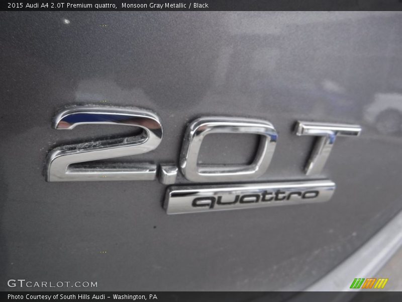 Monsoon Gray Metallic / Black 2015 Audi A4 2.0T Premium quattro