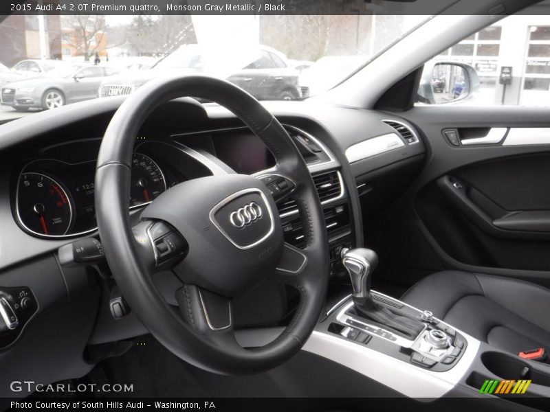 Monsoon Gray Metallic / Black 2015 Audi A4 2.0T Premium quattro