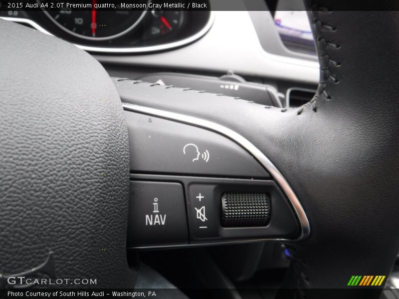 Monsoon Gray Metallic / Black 2015 Audi A4 2.0T Premium quattro