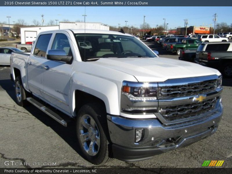 Summit White / Cocoa/Dune 2016 Chevrolet Silverado 1500 LTZ Z71 Crew Cab 4x4