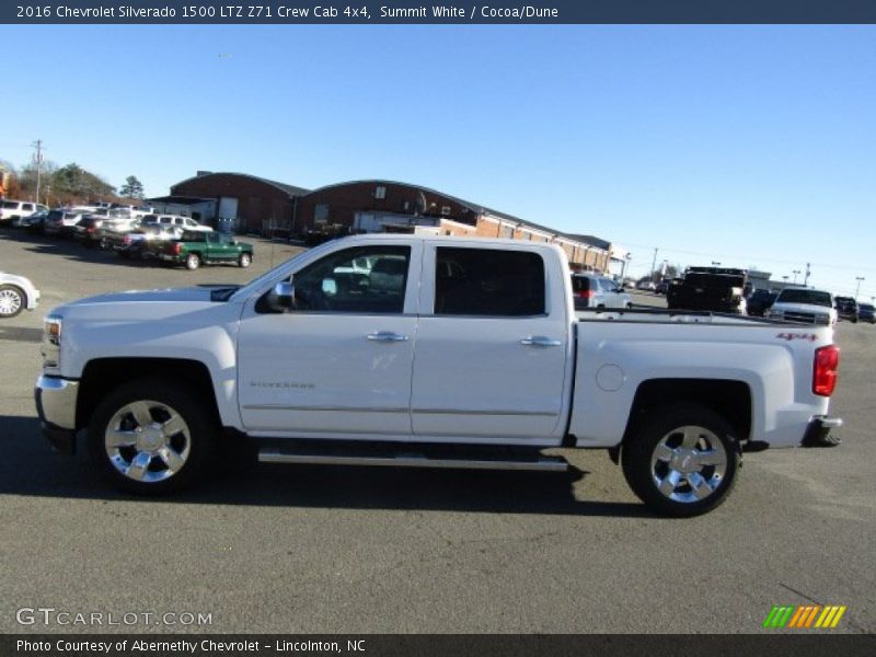 Summit White / Cocoa/Dune 2016 Chevrolet Silverado 1500 LTZ Z71 Crew Cab 4x4