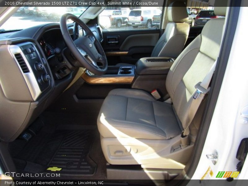 Summit White / Cocoa/Dune 2016 Chevrolet Silverado 1500 LTZ Z71 Crew Cab 4x4