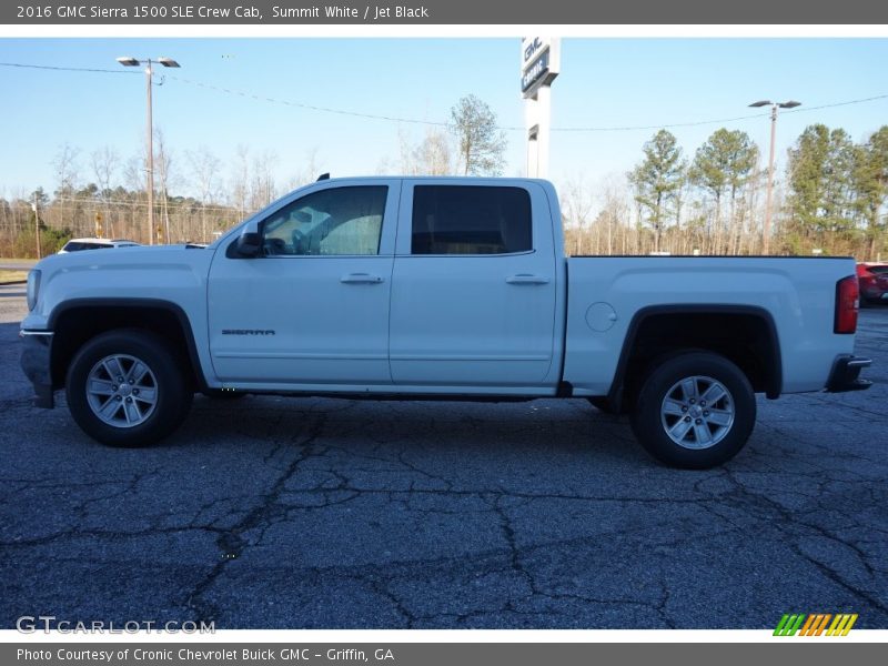 Summit White / Jet Black 2016 GMC Sierra 1500 SLE Crew Cab
