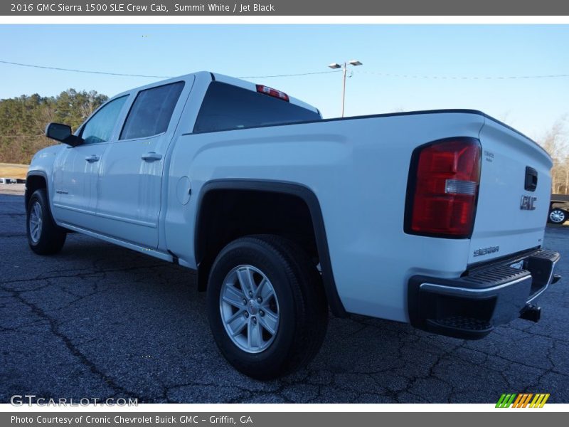 Summit White / Jet Black 2016 GMC Sierra 1500 SLE Crew Cab