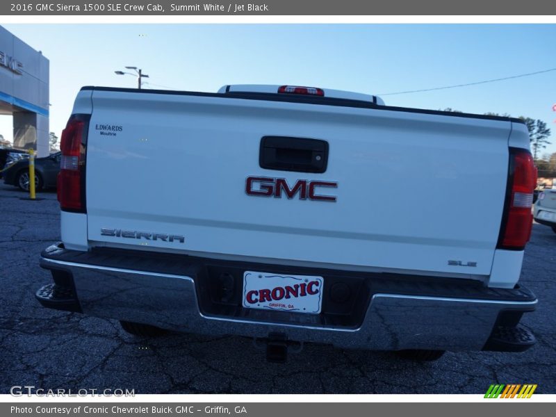 Summit White / Jet Black 2016 GMC Sierra 1500 SLE Crew Cab