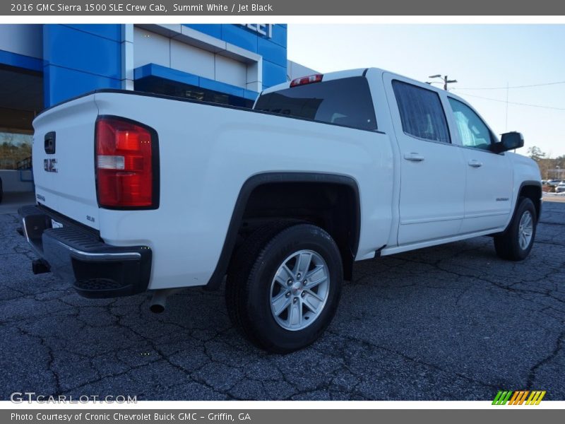 Summit White / Jet Black 2016 GMC Sierra 1500 SLE Crew Cab