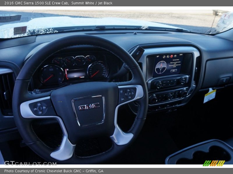 Summit White / Jet Black 2016 GMC Sierra 1500 SLE Crew Cab