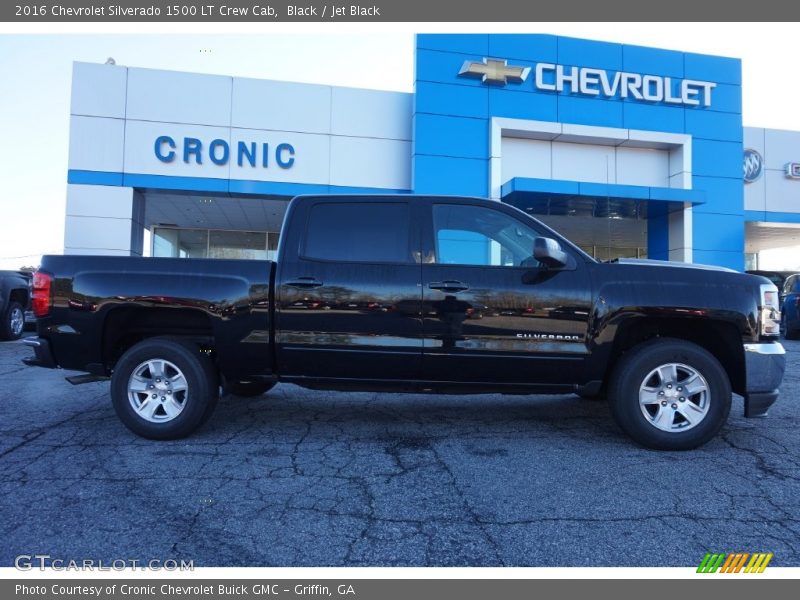 Black / Jet Black 2016 Chevrolet Silverado 1500 LT Crew Cab