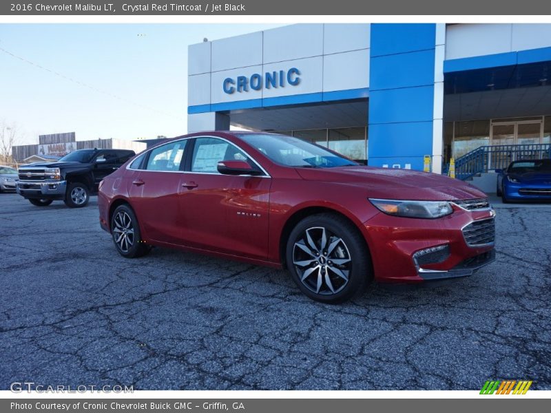Crystal Red Tintcoat / Jet Black 2016 Chevrolet Malibu LT