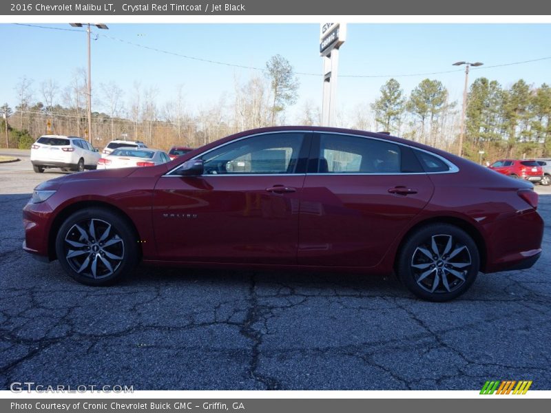 Crystal Red Tintcoat / Jet Black 2016 Chevrolet Malibu LT