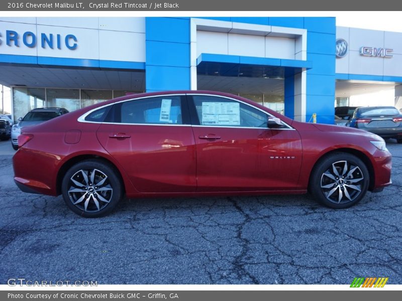 Crystal Red Tintcoat / Jet Black 2016 Chevrolet Malibu LT