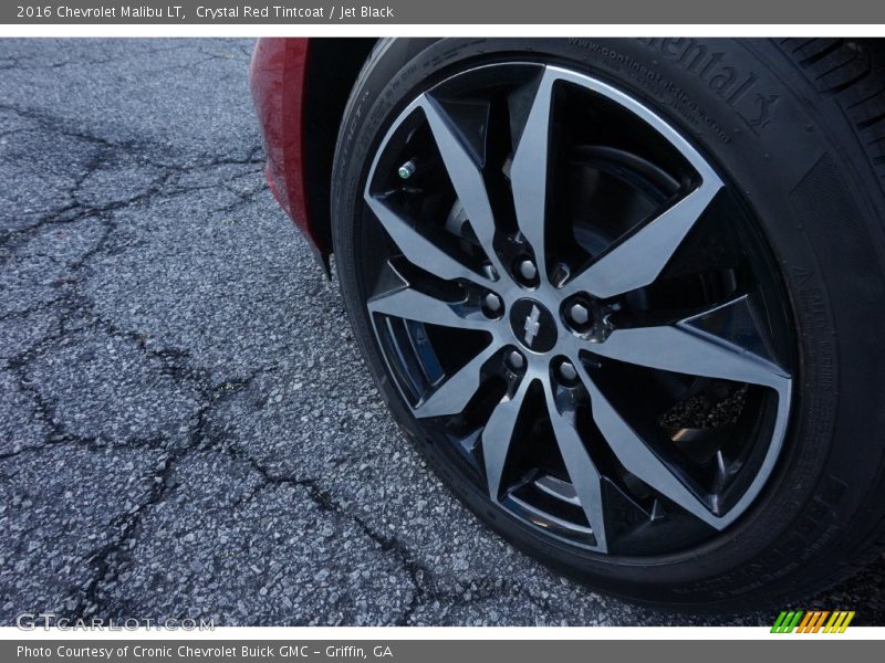 Crystal Red Tintcoat / Jet Black 2016 Chevrolet Malibu LT