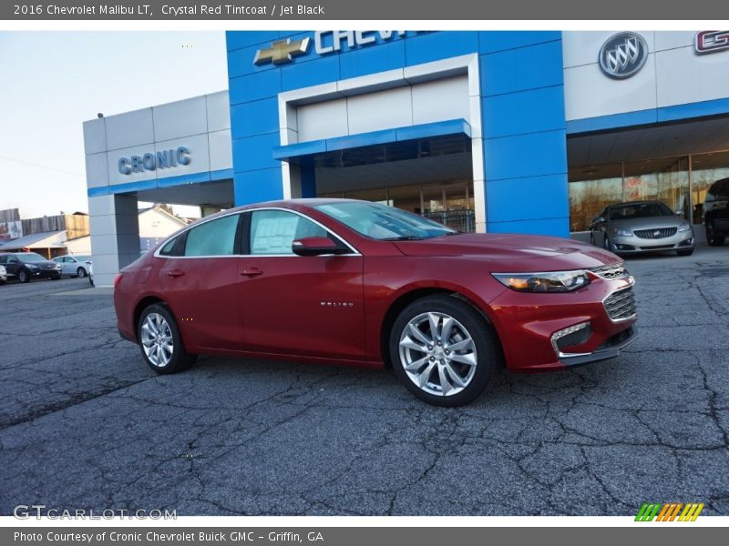 Crystal Red Tintcoat / Jet Black 2016 Chevrolet Malibu LT