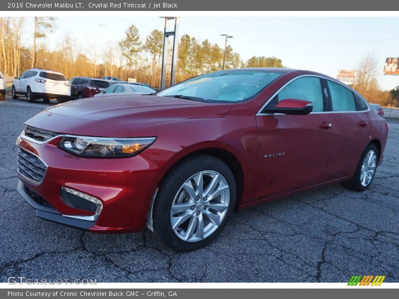 Crystal Red Tintcoat / Jet Black 2016 Chevrolet Malibu LT