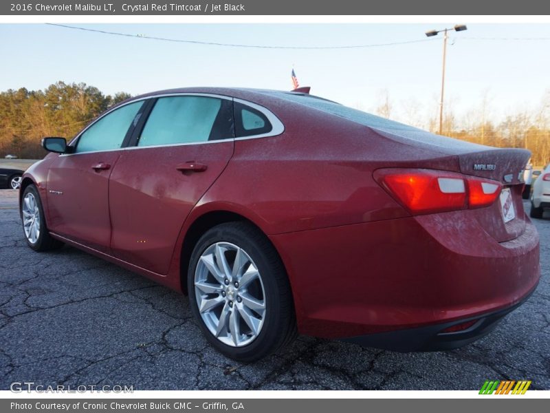 Crystal Red Tintcoat / Jet Black 2016 Chevrolet Malibu LT