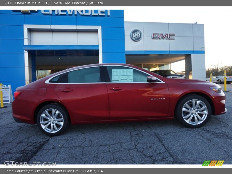 Crystal Red Tintcoat / Jet Black 2016 Chevrolet Malibu LT