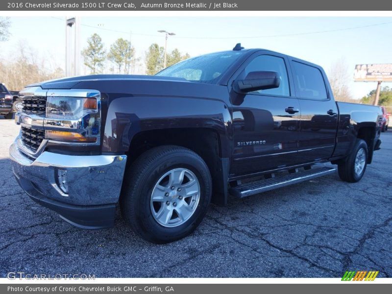 Autumn Bronze Metallic / Jet Black 2016 Chevrolet Silverado 1500 LT Crew Cab