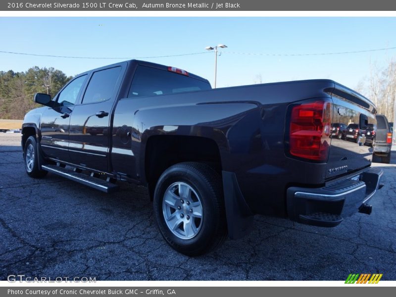 Autumn Bronze Metallic / Jet Black 2016 Chevrolet Silverado 1500 LT Crew Cab