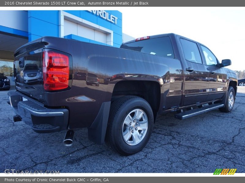 Autumn Bronze Metallic / Jet Black 2016 Chevrolet Silverado 1500 LT Crew Cab