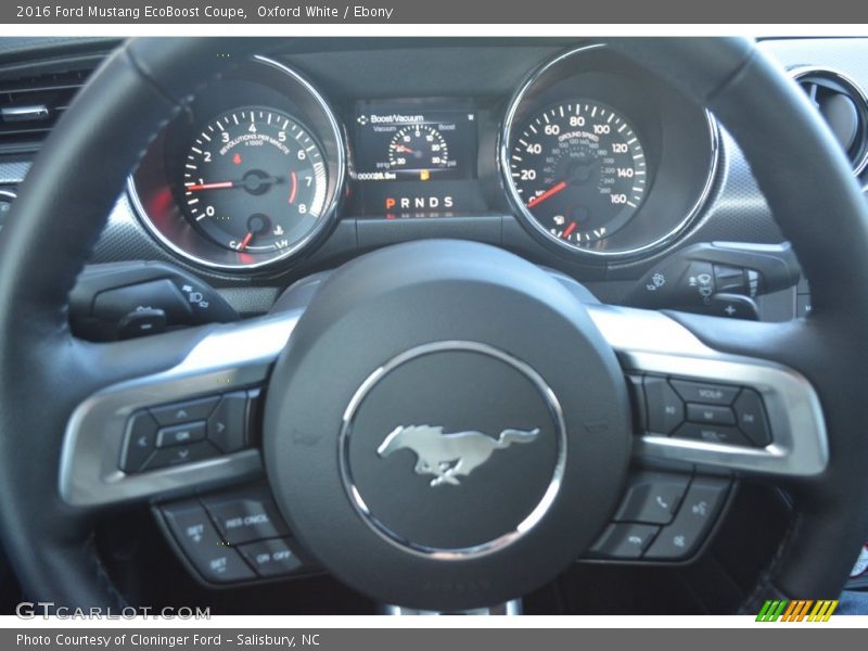 Oxford White / Ebony 2016 Ford Mustang EcoBoost Coupe