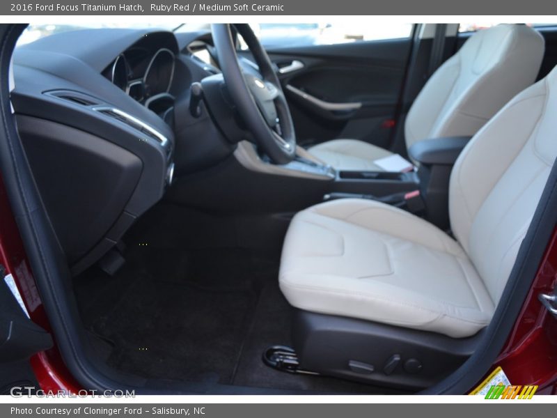 Ruby Red / Medium Soft Ceramic 2016 Ford Focus Titanium Hatch