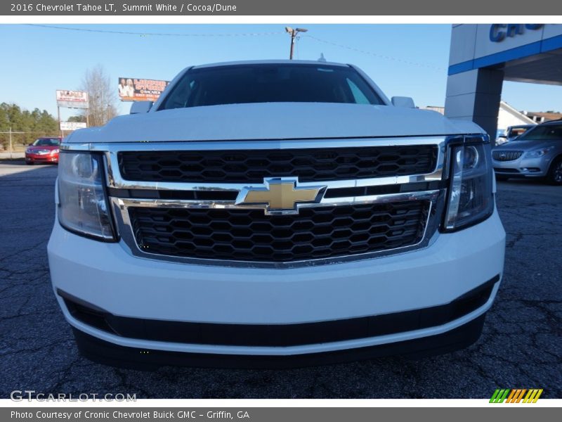 Summit White / Cocoa/Dune 2016 Chevrolet Tahoe LT