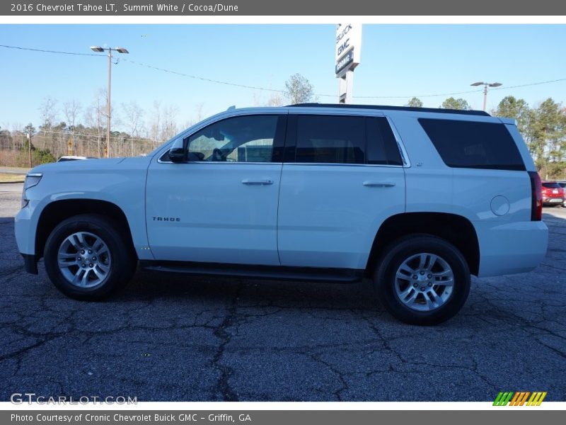 Summit White / Cocoa/Dune 2016 Chevrolet Tahoe LT