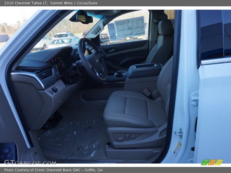 Summit White / Cocoa/Dune 2016 Chevrolet Tahoe LT