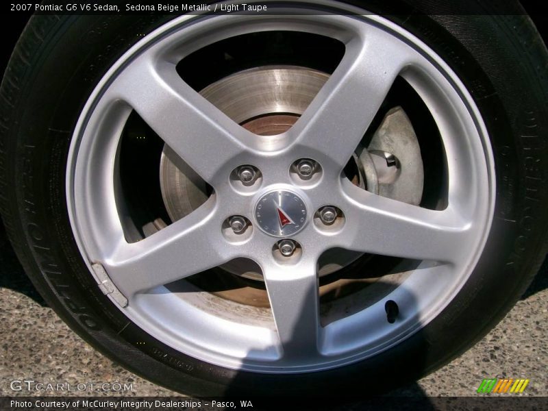 Sedona Beige Metallic / Light Taupe 2007 Pontiac G6 V6 Sedan
