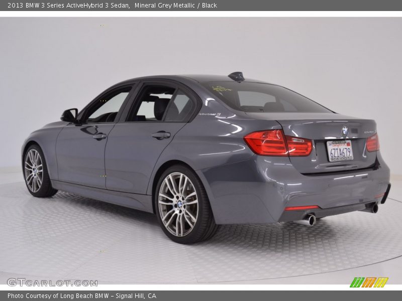 Mineral Grey Metallic / Black 2013 BMW 3 Series ActiveHybrid 3 Sedan