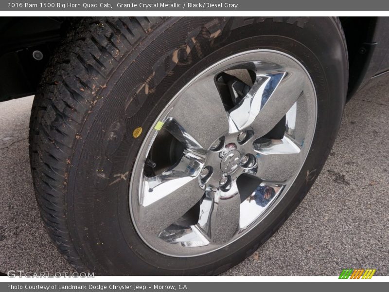 Granite Crystal Metallic / Black/Diesel Gray 2016 Ram 1500 Big Horn Quad Cab