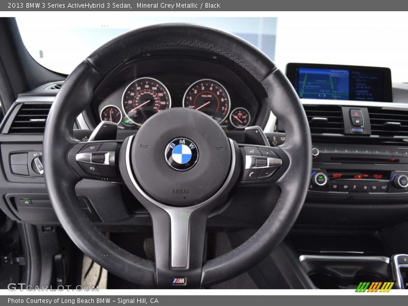 Mineral Grey Metallic / Black 2013 BMW 3 Series ActiveHybrid 3 Sedan