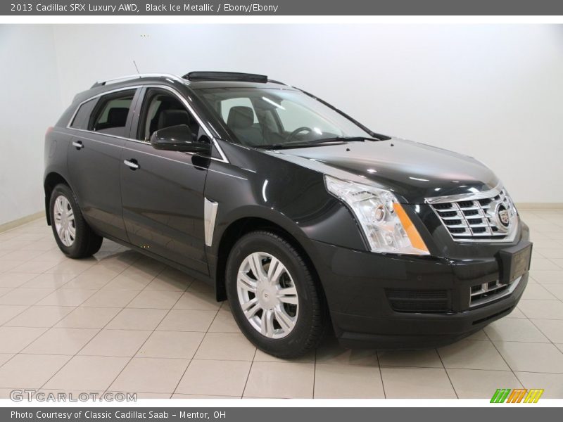 Black Ice Metallic / Ebony/Ebony 2013 Cadillac SRX Luxury AWD