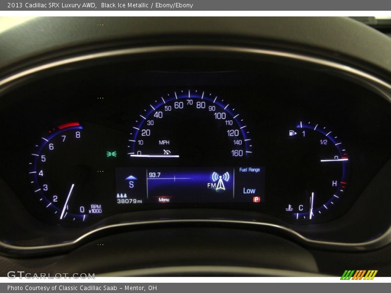 Black Ice Metallic / Ebony/Ebony 2013 Cadillac SRX Luxury AWD